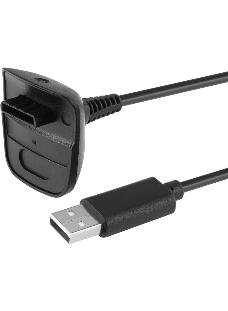 Charging Cable for Xbox 360 & Slim Wireless Game Controllers,2 Pack Black - Image 2